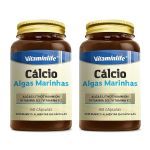 Kit 2X C�lcio Algas Marinhas - 60 C�psulas - VitaminLife