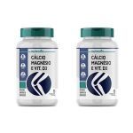 Kit 2X C�lcio com Magn�sio + Vitamina D3 - 60 Comprimidos - Nutralin