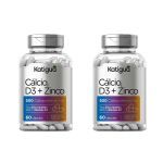 Kit 2X C�lcio, D3 + Zinco - 60 C�psulas - Katigu�