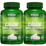 Kit 2X Calcio, Magnesio, Zinco E. Vit D3 600mg 60cps - Herbamed