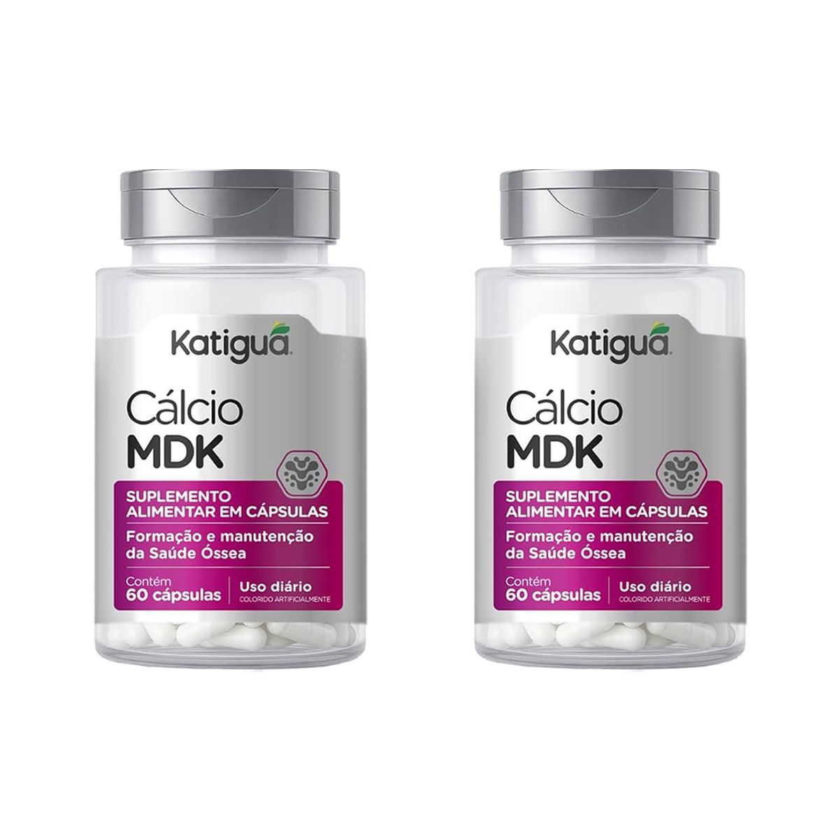 Kit 2X C�lcio MDK - 60 C�psulas - Katigu�