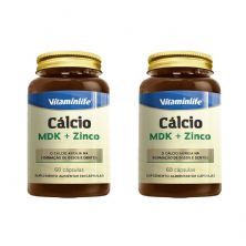 Kit 2X C�lcio MDK + Zinco - 60 C�psulas - VitaminLife