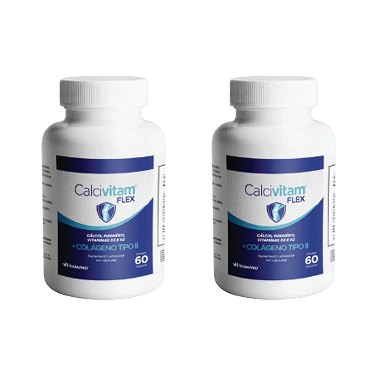 Kit 2X Calcivitam Flex - 60 C�psulas - Herbamed