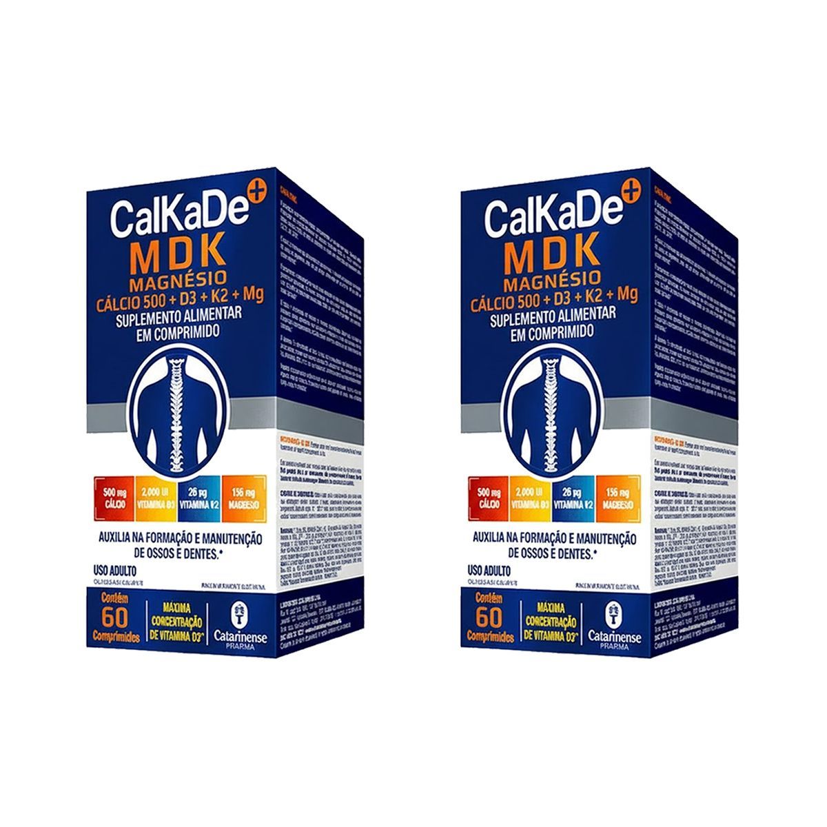 Kit 2X CalKaDe MDK - 60 Comprimidos - Catarinense Nutri��o