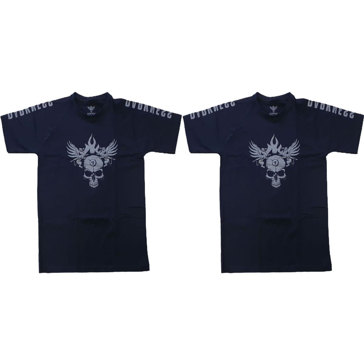Kit 2X Camiseta 100% Algod�o Darkness - Tamanho G Preta - IntegralM�dica