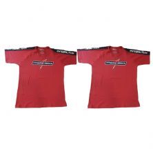 Kit 2X Camiseta Algod�o Integral Team - Tamanho G Vermelha/Preta - IntegralM�dica