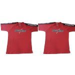 Kit 2X Camiseta Algod�o Integral Team - Tamanho M Vermelha/Preta - IntegralM�dica