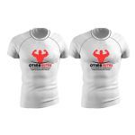 Kit 2X Camiseta Baby Look Dry 100% Poliester - Branca Tamanho GG - OtimaNutri