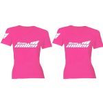 Kit 2X Camiseta Baby Look Feminina - Tamanho G Rosa - New Millen