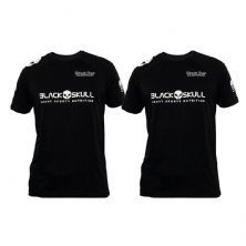 Kit 2X Camiseta Dry Fit - Preta Tamanho G - Black Skull