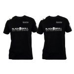 Kit 2X Camiseta Dry Fit - Preta Tamanho G - Black Skull