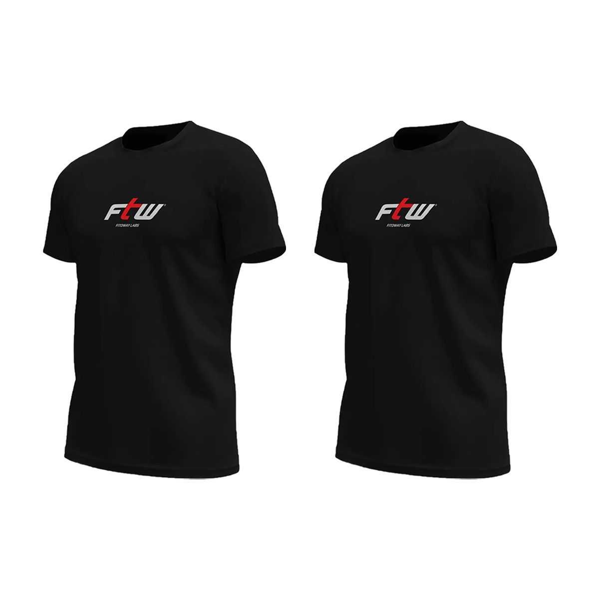Kit 2X Camiseta Ftw Poliester - Preta Tamanho G - FTW