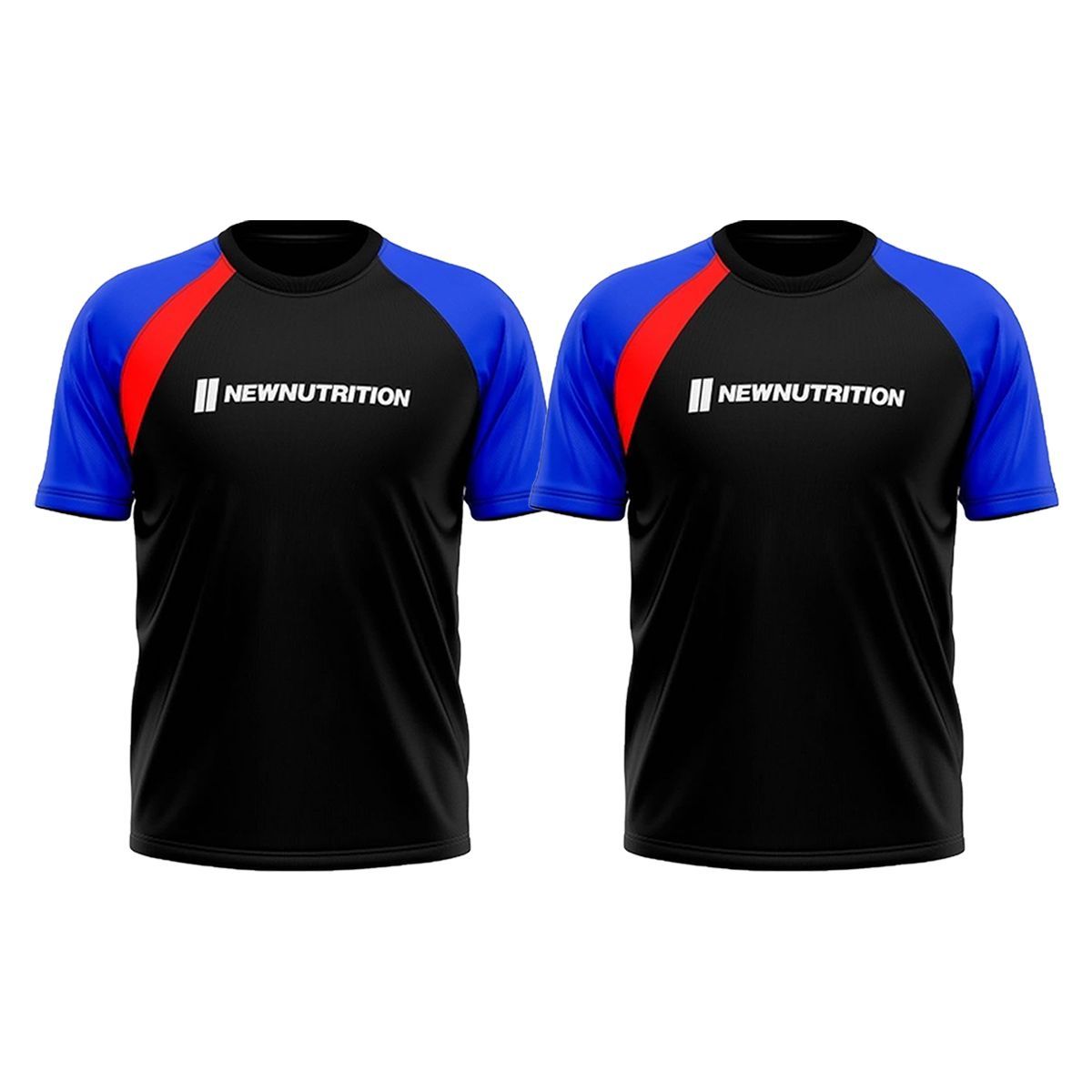 Kit 2X Camiseta Velox - Tamanho G Preto - NewNutrition