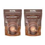 Kit 2X CappuccinoFit - 600g Refil Chocolate Belga - ElementoPuro