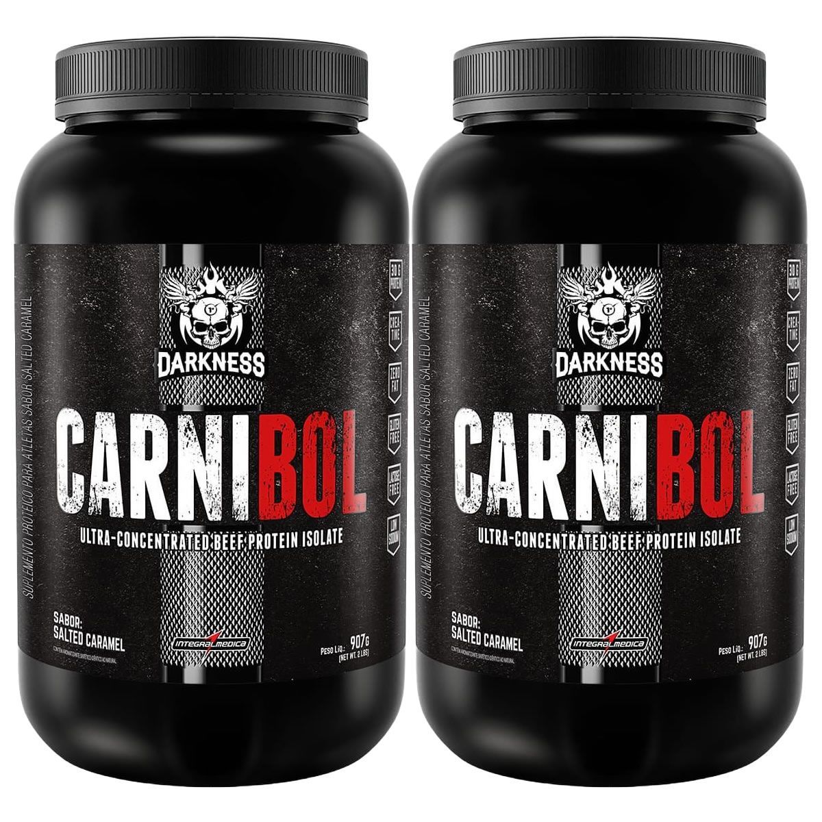 Kit 2X Carnibol - 907g Salted Caramel - IntegralM�dica