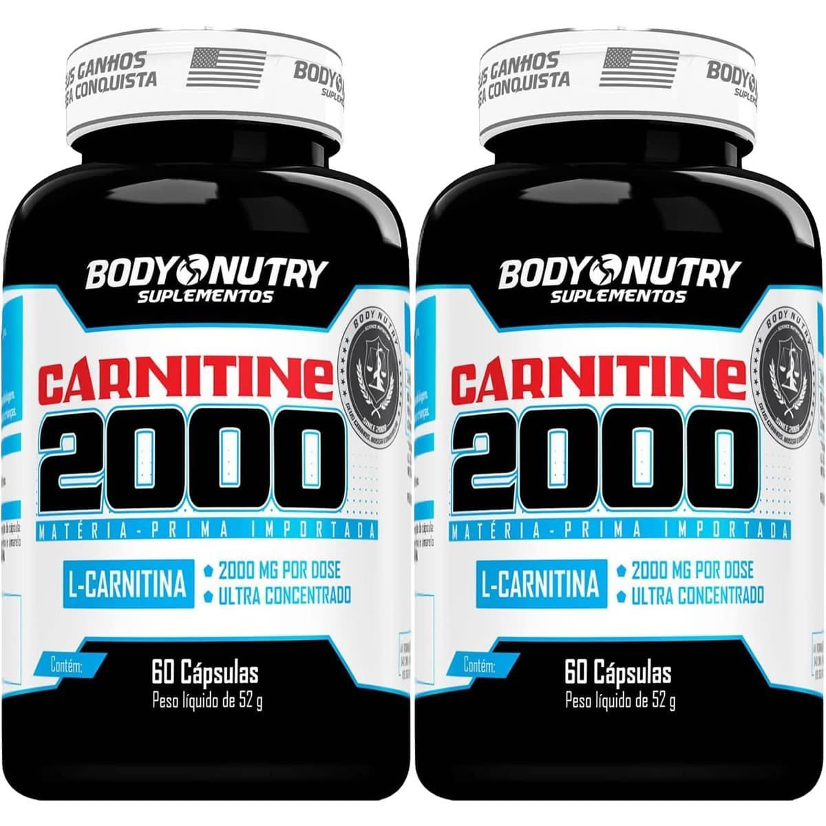 Kit 2X Carnitine 2000 - 60 C�psulas - Body Nutry