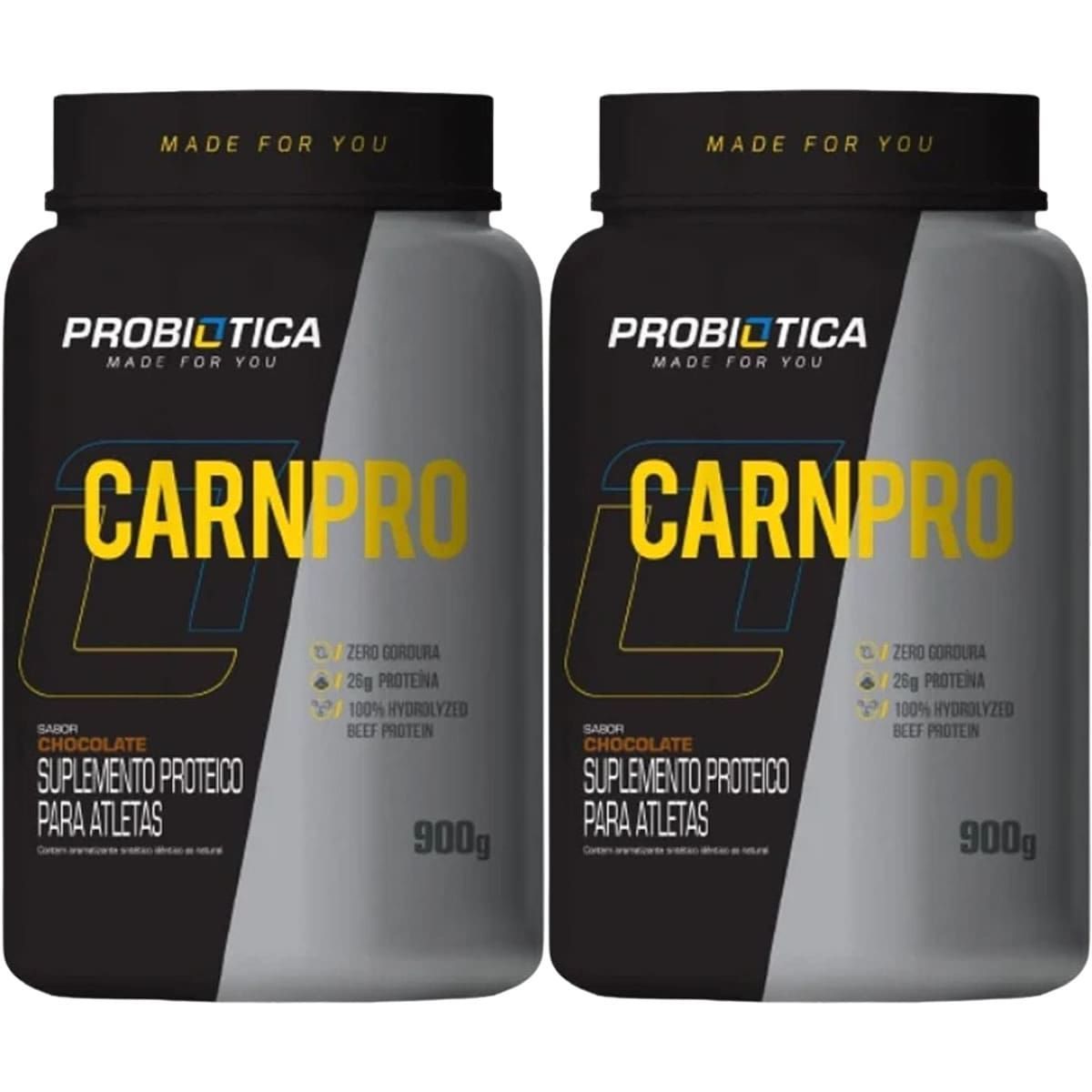Kit 2X Carnpro - 900g Chocolate - Probi�tica