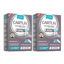 Kit 2X Cartliv Col�geno Tipo II - 30 C�psulas - Equaliv