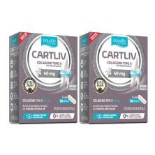 Kit 2X Cartliv Col�geno Tipo II - 60 C�psulas - Equaliv
