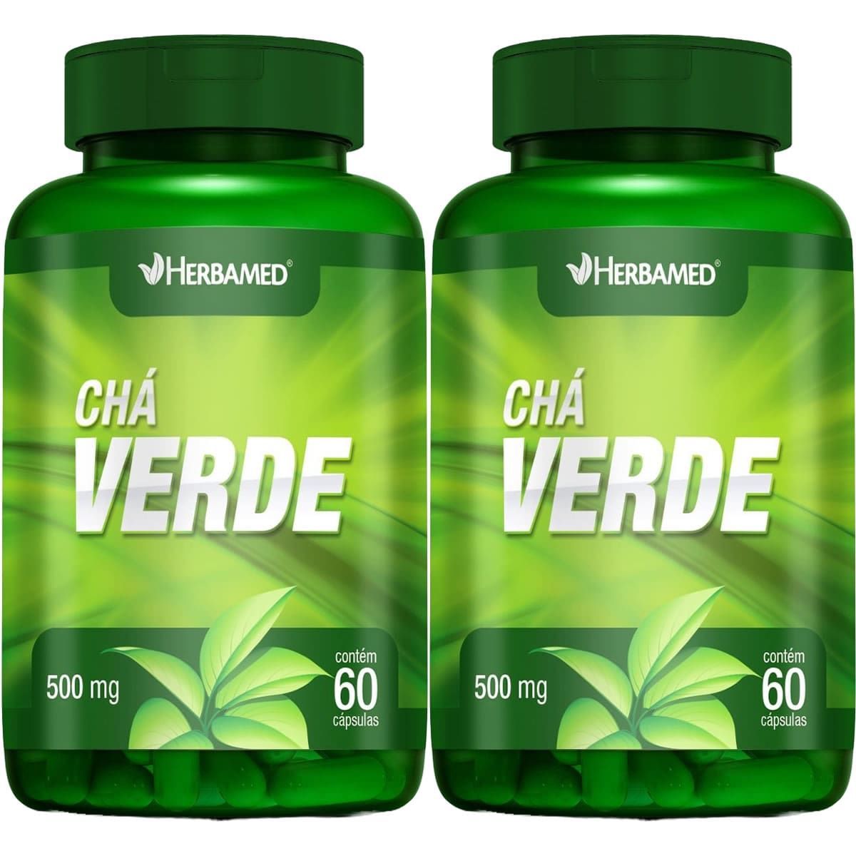 Kit 2X Cha Verde 500mg - 60 C�psulas - Herbamed