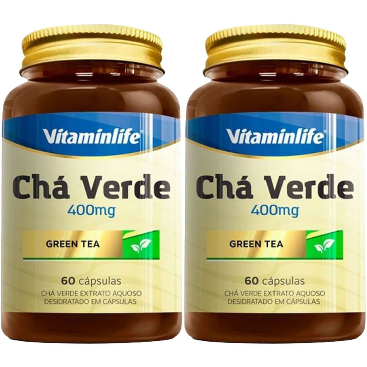 Kit 2X Ch� Verde - 60 C�psulas - VitaminLife