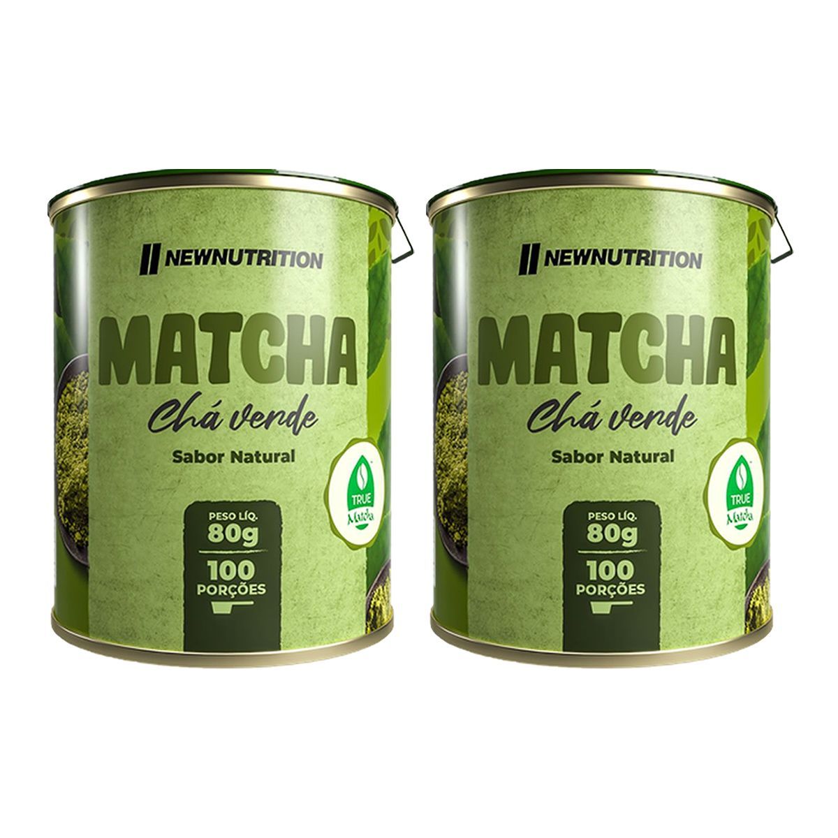 Kit 2X Ch� Verde Match� - 80g Natural - NewNutrition
