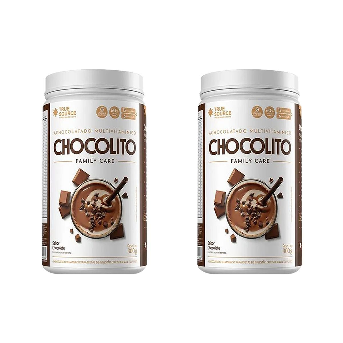 Kit 2X Chocolito Family Care - 300g Chocolate - True Source