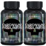 Kit 2X Chromium Picolinate - 200 Tablets - Black Skull
