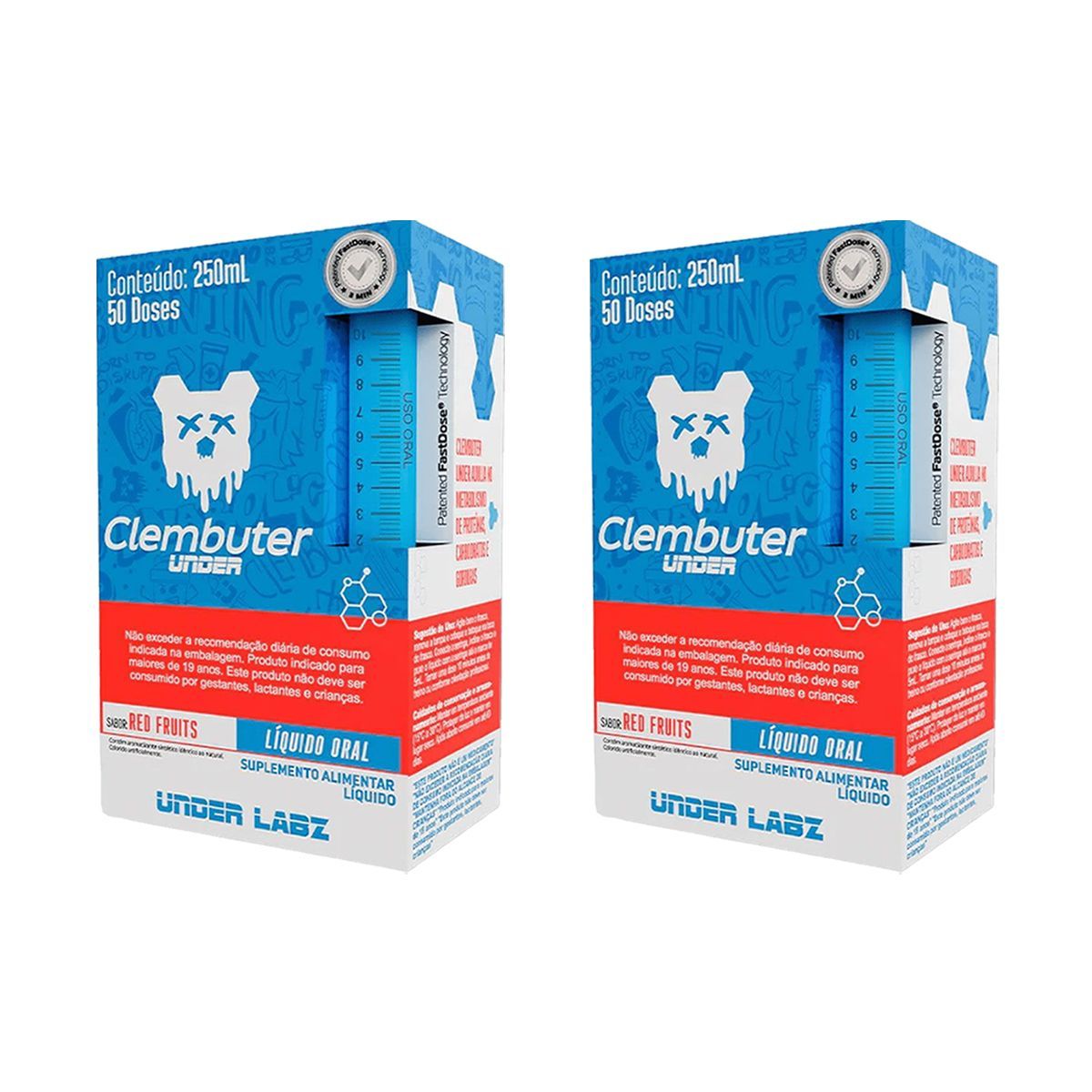 Kit 2X Clembuter Under - 250ml Red Fruits - Under Labz