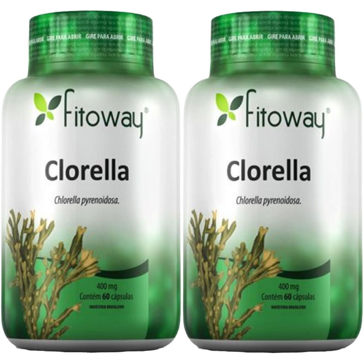 Kit 2X Clorella 400mg - 60 C�psulas - Fitoway