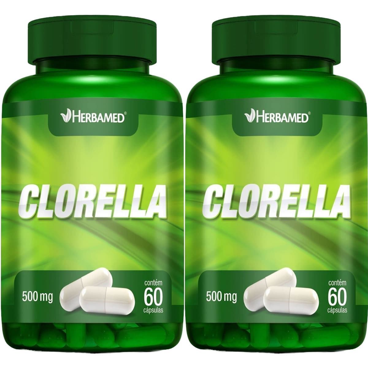 Kit 2X Clorella 500mg 60 C�psulas - Herbamed