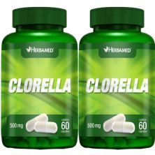 Kit 2X Clorella 500mg 60 C�psulas - Herbamed