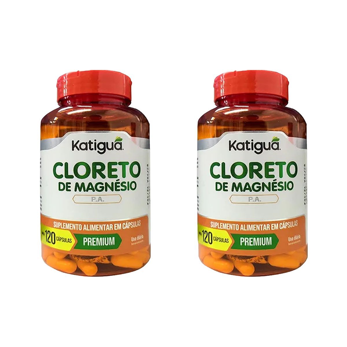 Kit 2X Cloreto de Magn�sio P.A - 120 C�psulas - Katigu�