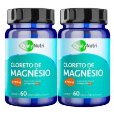 Kit 2X Cloreto de Magn�sio P.A. 1733mg - 60 Comprimidos - QualyNutri