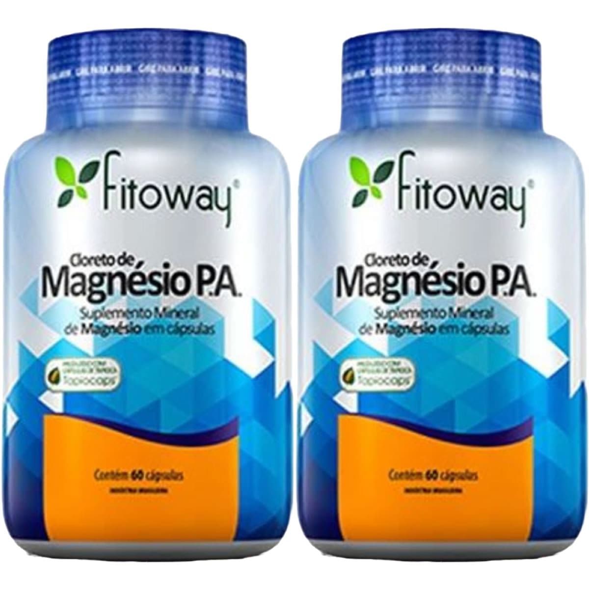 Kit 2X Cloreto de Magn�sio P.A - 60 C�psulas - Fitoway