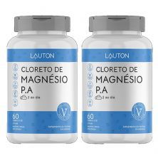 Kit 2X Cloreto de Magn�sio P.A - 60 C�psulas - Lauton Nutrition
