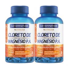 Kit 2X Cloreto de Magn�sio PA - 100 Comprimidos - Catarinense Nutri��o