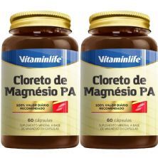 Kit 2X Cloreto de Magn�sio PA - 60 C�psulas - VitaminLife