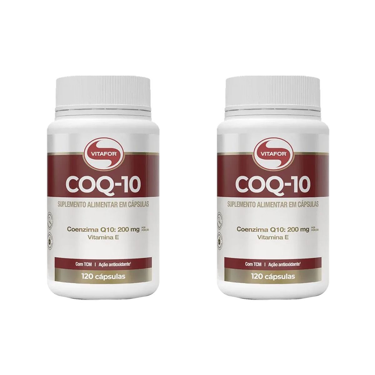 Kit 2X Coenzima COQ-10 - 120 C�psulas - Vitafor