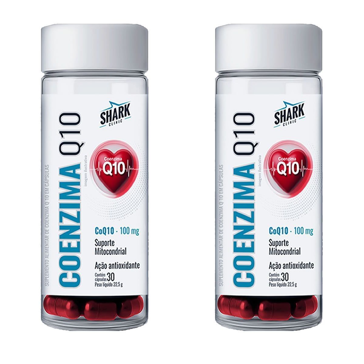 Kit 2X Coenzima Q10 100mg - 30 C�psulas - Shark Pro