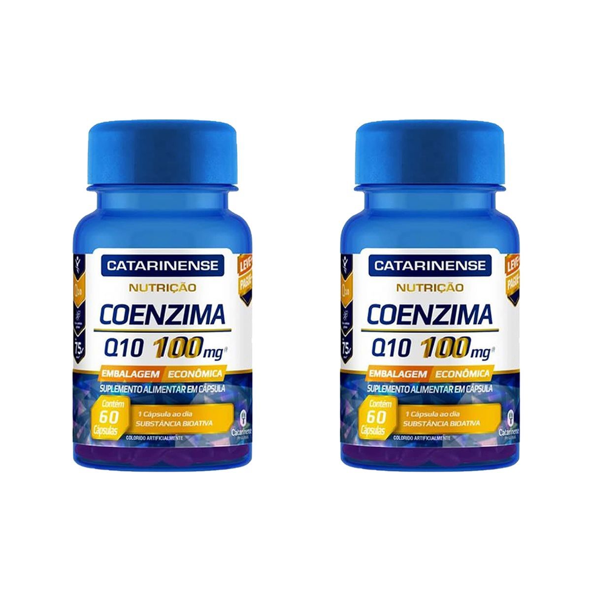 Kit 2X Coenzima Q10 100mg � 60 C�psulas - Catarinense Nutri��o