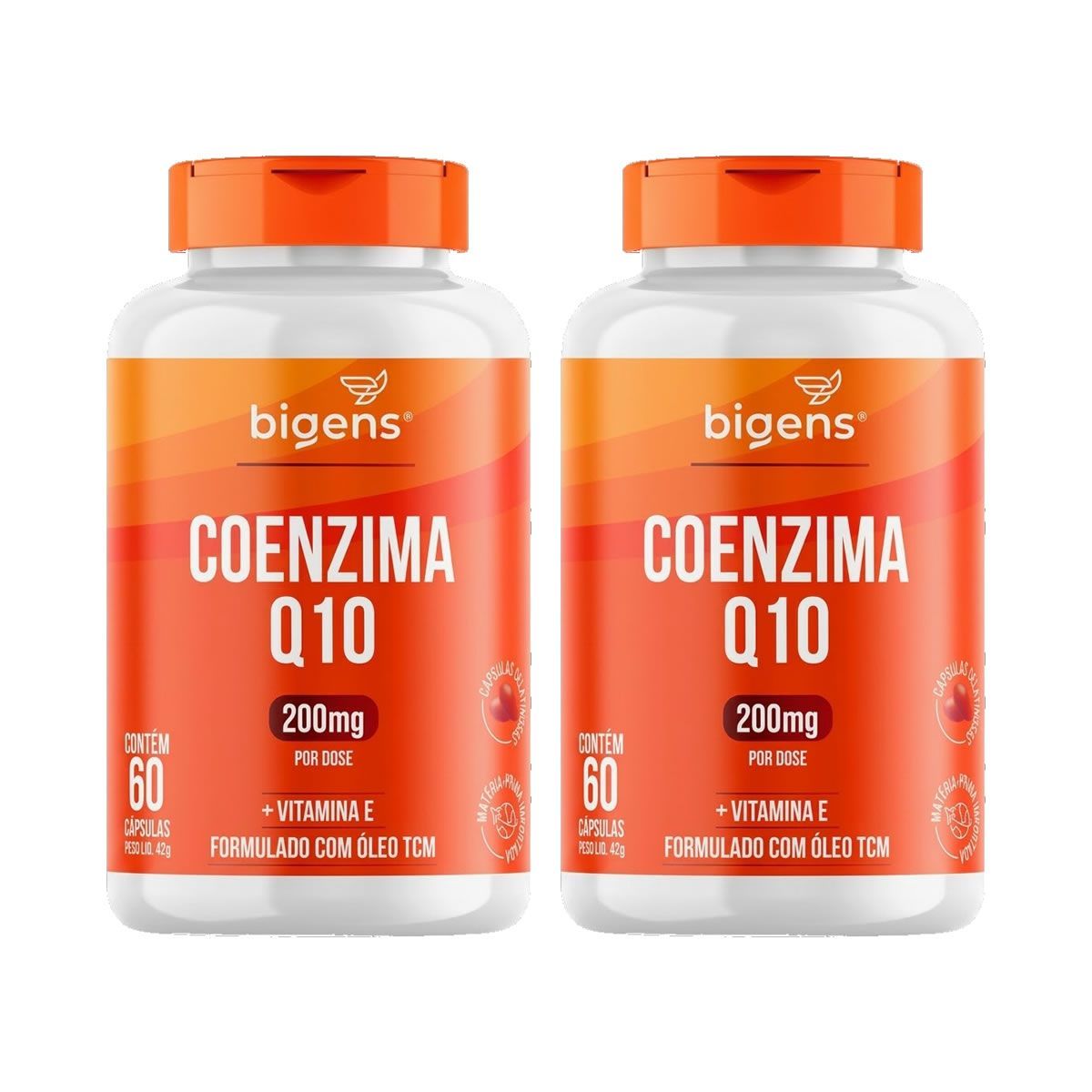 Kit 2X Coenzima Q10 200mg - 60 C�psulas - Bigens