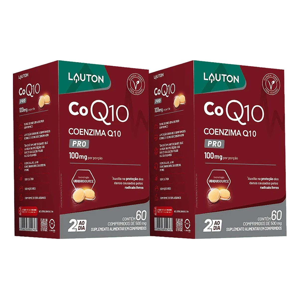 Kit 2X Coenzima Q10 - 60 Comprimidos -  Lauton Nutrition