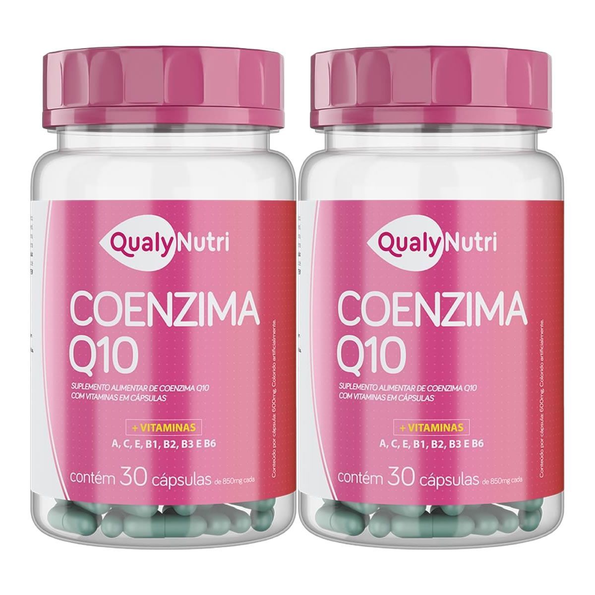 Kit 2X Coenzima Q10 Com Vitaminas - 30 C�psulas - QualyNutri