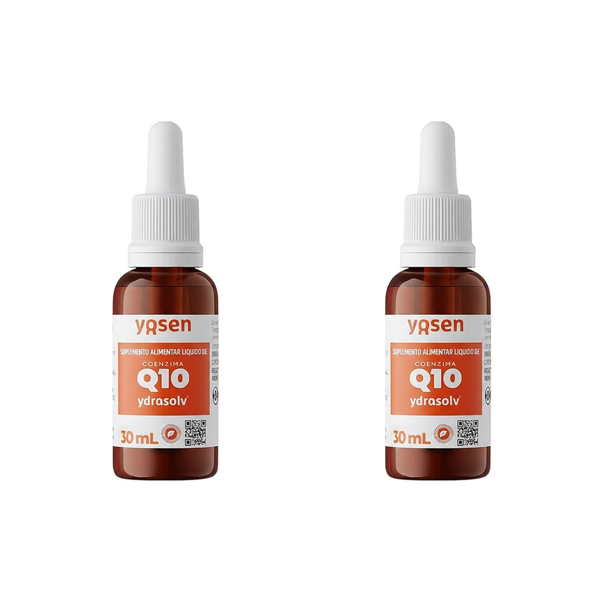 Kit 2X Coenzima Q10 Ydrosolv - 30ml Sabor Natural - Yosen