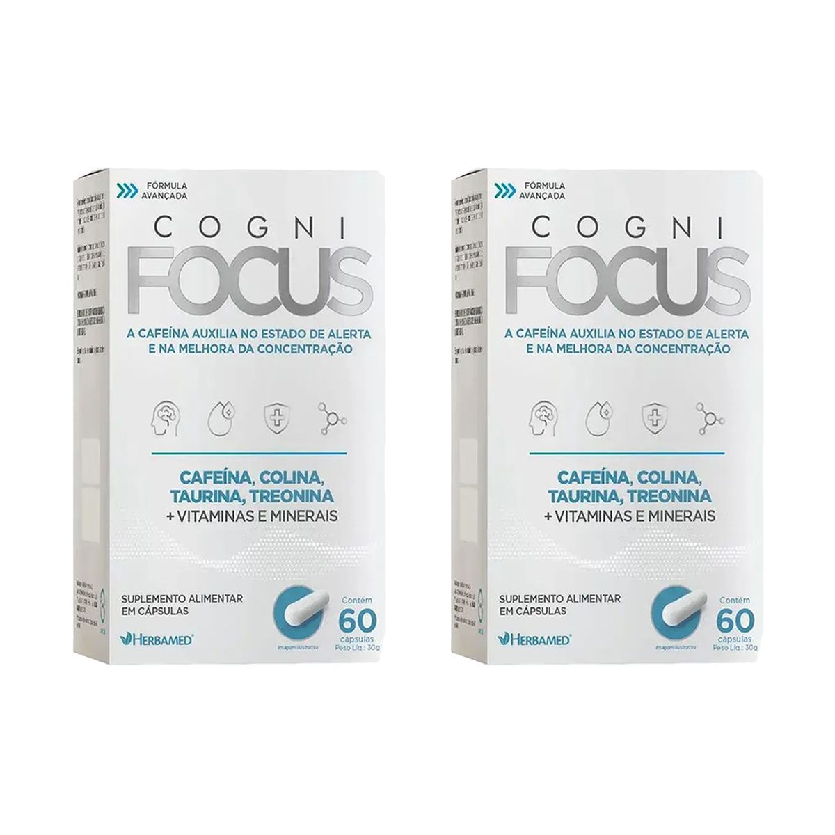 Kit 2X Cogni Focus - 60 C�psulas - Herbamed