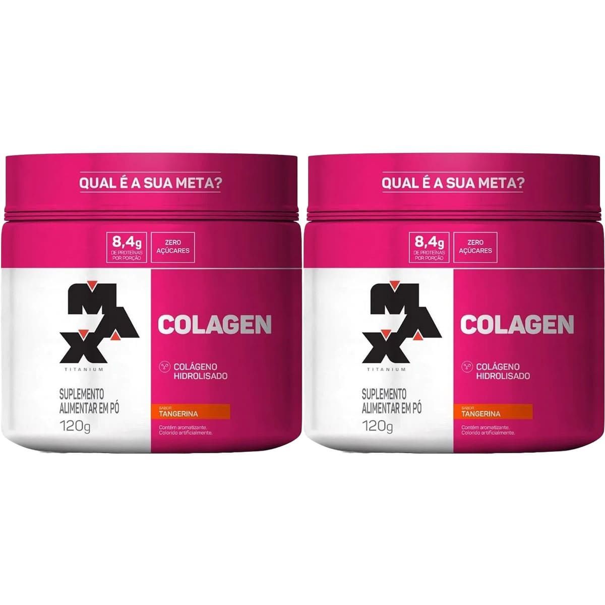 Kit 2X Colagen - 120g Tangerina - Max Titanium