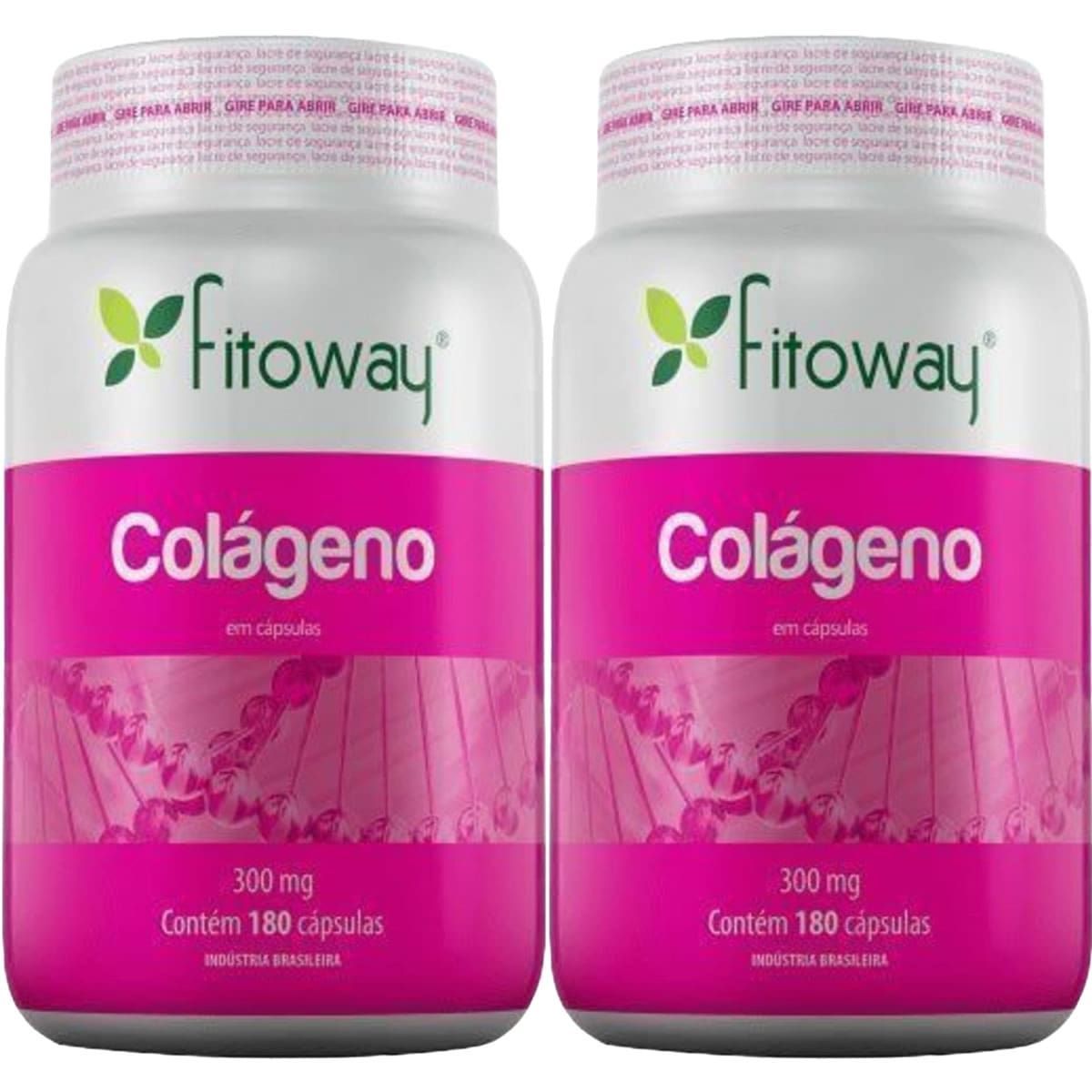 Kit 2X Colageno 300mg - 180 C�psulas - Fitoway