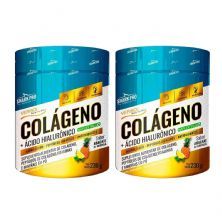Kit 2X Col�geno + �cido Hialur�nico - 230g Abacaxi Com Hortel� - Shark Pro