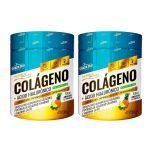 Kit 2X Col�geno + �cido Hialur�nico - 230g Abacaxi Com Hortel� - Shark Pro